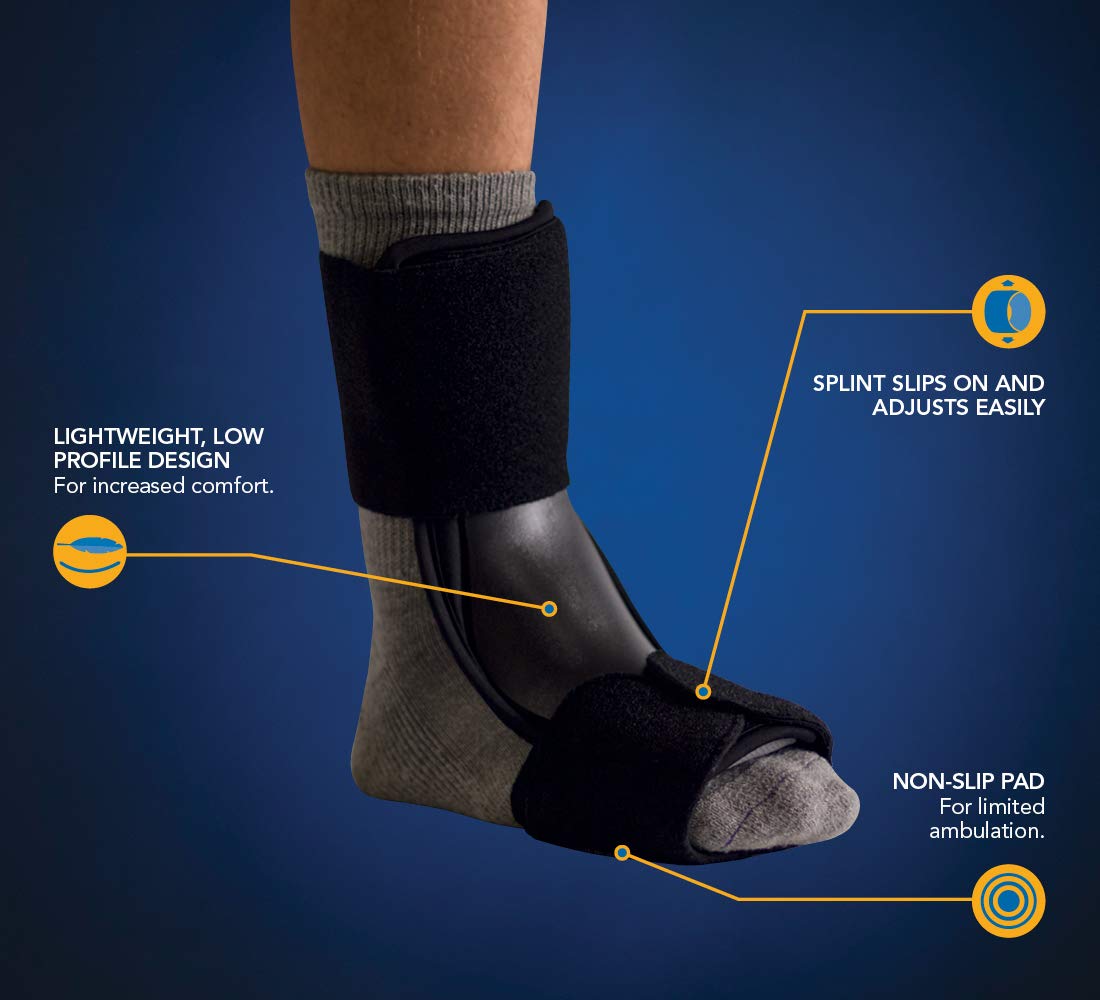 United Ortho 12067 Dorsal Night Splint for Plantar Fasciitis, Large/X Large