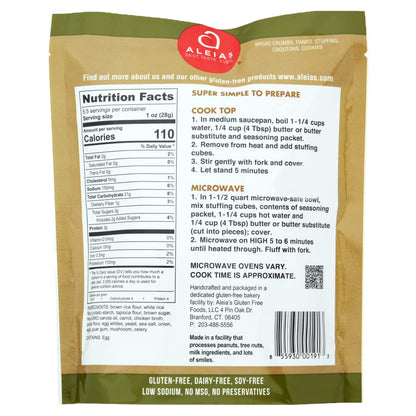 Aleia’s Gluten Free Cook Top Stuffing Mix – Seasoned Poultry, 5.5oz (3 Pack) – Ready in 5 Minutes – Rich, Savory Stuffing for Gluten Free Recipes