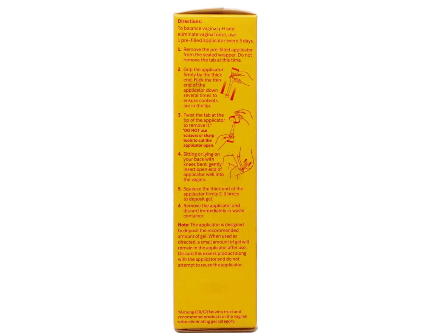 RepHresh Vaginal Gel, 0.07 Oz Each, 4 Count (Pack of 3)