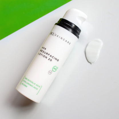 DCL Skincare AHA Resurfacing Lotion 20 with 20% Glycolic Acid, High-Strength Exfoliating Treatment, 1.7 fl oz