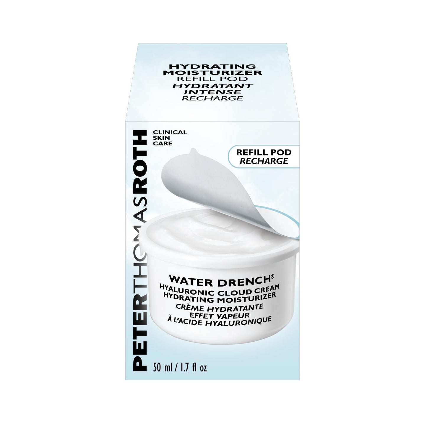 Peter Thomas Roth | Water Drench® Hyaluronic Cloud Cream Hydrating Moisturizer Refill Pod | Hyaluronic Acid Cream For All Skin Types, Line-Smoothing, Fragrance-Free