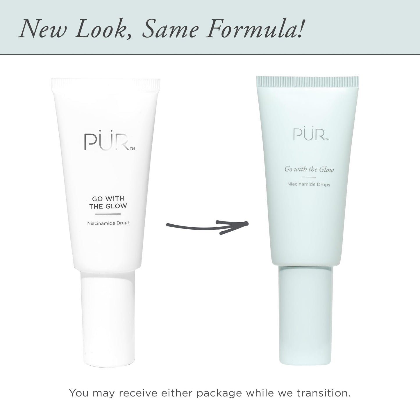 PÜR Go with the Glow Niacinamide Drops, Improves Skin Hydration, Reduces Redness, Vitamin C, Cruelty, Paraben & Gluten Free, 1 oz.