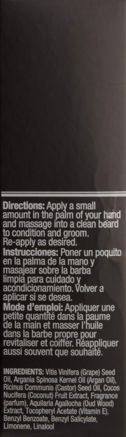 AGADIR Oud Wood Beard Oil, 1.5 Fl Oz