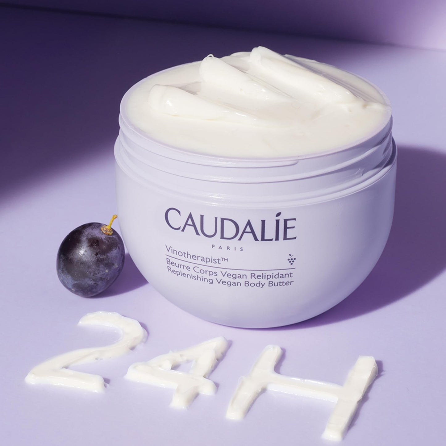 Caudalie Vinotherapist Replenishing Vegan Body Butter with Shea Butter and Grape-seed Oil, Addresses Itching Caused by Eczema and Other Skin Conditions - 250 mL