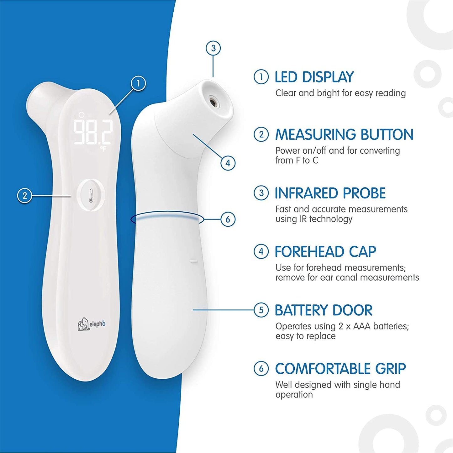 eTherm Infrared Ear & Forehead Thermometer