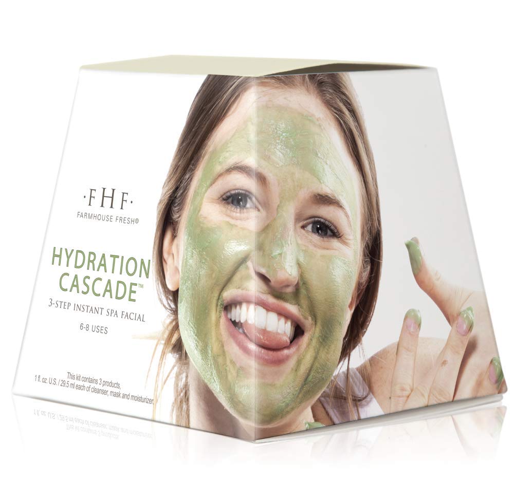 FarmHouse Fresh Hydration Cascade 3-step Instant Spa Facial, 3 ct.