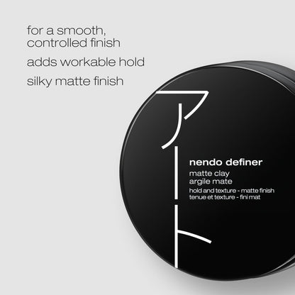 shu uemura art of hair Nendo Definer Pomade - Defines Strands, Adds Workable Hold, and Builds Texture, Leaves Hairstyle With Silky Matte Finish, For All Hair Types, 2.54 Fl Oz