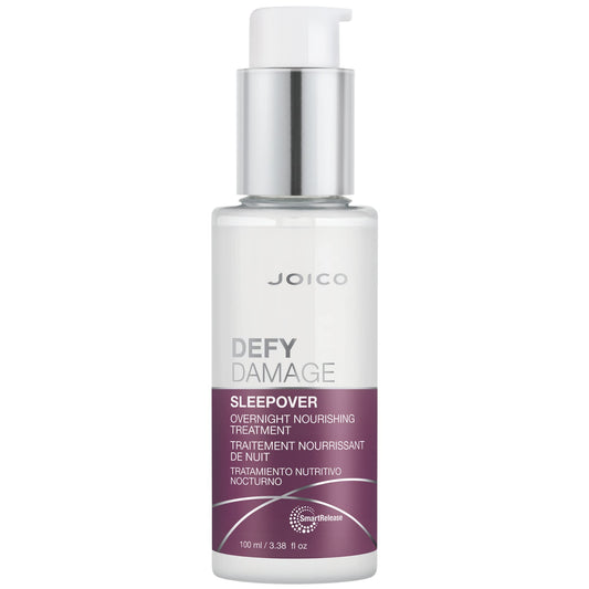 Joico Defy Damage Sleepover Overnight Nourishing Treatment | Instantly Softens & Smooths | Strengthen Bonds | Reduce Breakage & Split Ends | No Rinse Formula | With Arginine & Keratin