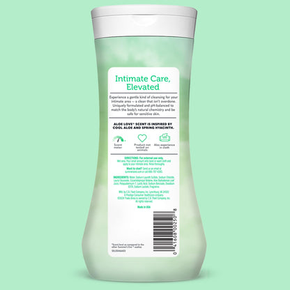 Summer’s Eve Aloe Love All-Over Daily Feminine Wash, Gentle pH-Balanced Body Wash for Women, Feminine Care to Remove Vaginal Odor, Gynecologist Tested, 15 Fl Oz, Pack of 12