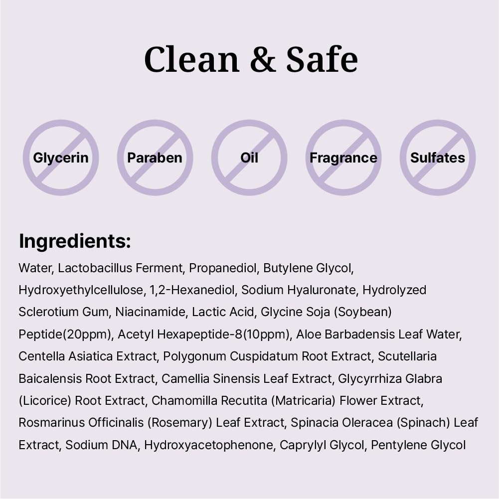 Vegan Peptide Gel | Intimate Recovery Gel | Hydration & Comfort | With Peptide, Niacinamide & Lactobacillus (0.06 Fl Oz (Pack of 10))
