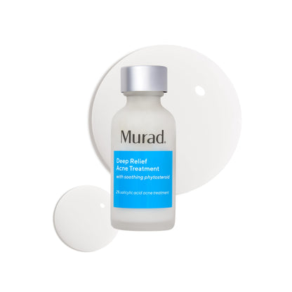 Murad Deep Relief Acne Spot Treatment with 2% Salicylic Acid – Patch-Like Liquid Treatment for Deep, Hormonal Acne & Breakouts – 1 Fl Oz