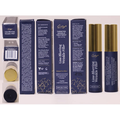 City Beauty Line-Blurring Wrinkle Filler – Spot Solution for Wrinkles & Fine Lines – Smooth, Firm & Hydrated Skin for Face & Neck – Clean Formula with Peptides & Diamond Powder