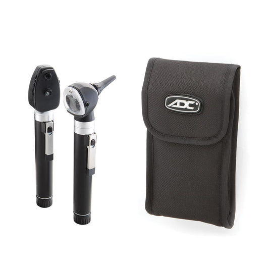 ADC Otoscope/Ophthalmoscope Diagnostic Set, Pocket Size, Xenon Lamp, 2.5V, Soft Case, Diagnostix 5110NS