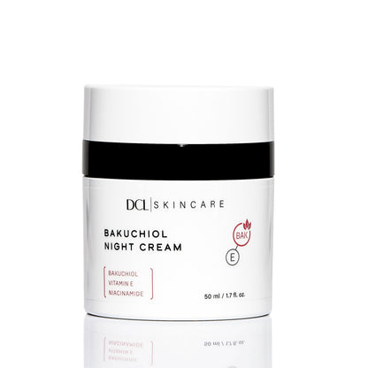 DCL Skincare Bakuchiol Night Cream for Skin Renewal, 1.7 Fl oz