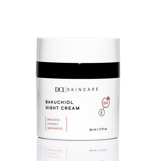 DCL Skincare Bakuchiol Night Cream for Skin Renewal, 1.7 Fl oz