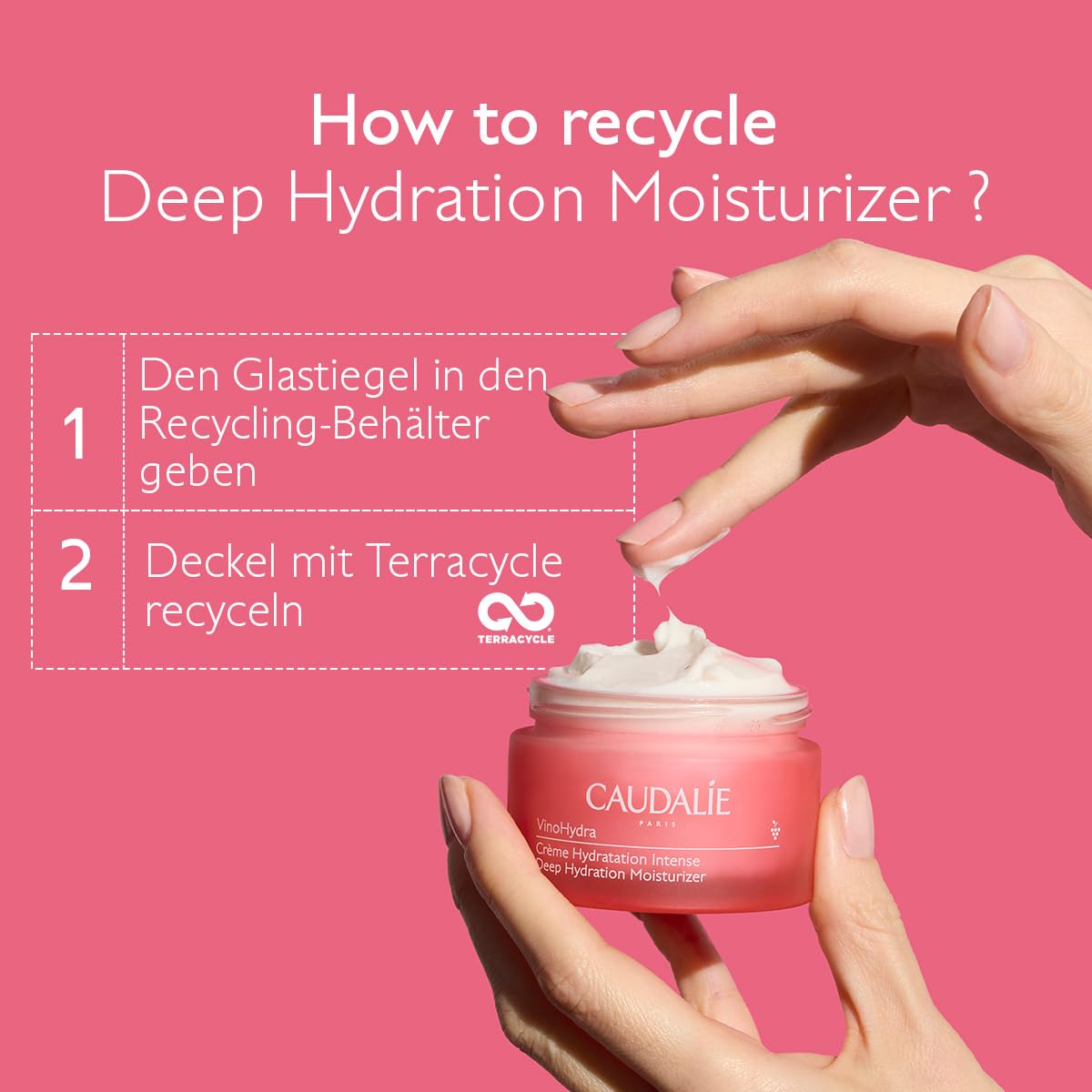 Caudalie VinoHydra Deep Hydration Moisturizer with Hyaluronic Acid, Shea Butter, and Grape Water, to Intensely Hydrate, Nourish, and Soothe
