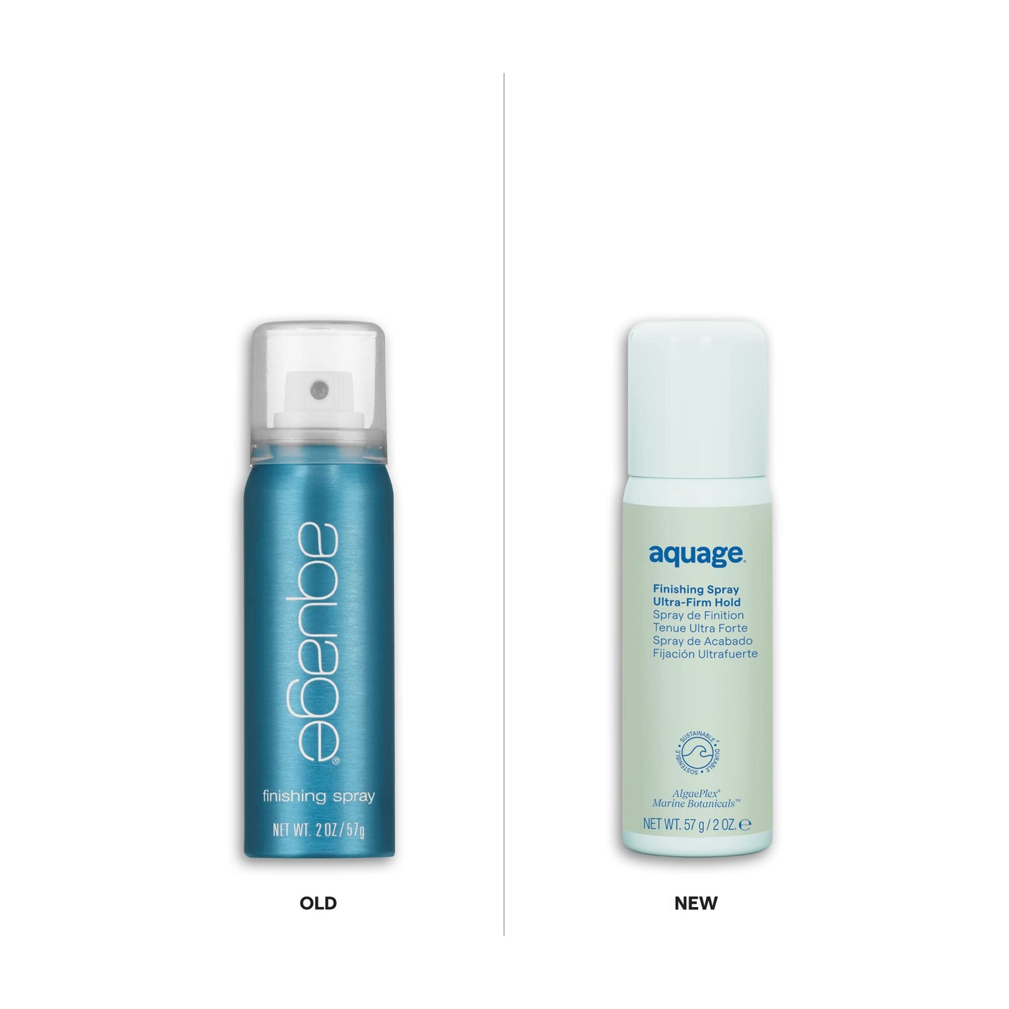 Aquage Finishing Hair Spray for Women & Men - Volumizing + Flexible Holding Spray for Shine and Long Lasting Style - Professional Hair Styling Products (2 oz)