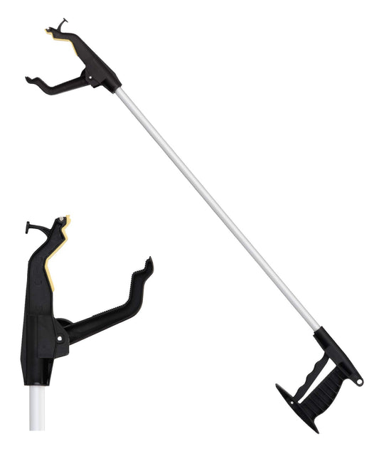 Nova Joy Reacher - Grabber Pickup Tool for Seniors - Lightweight Gripper with Magnetic Tip, Hook, and Rotating Claw - Daily Living Aid for Elderly and Users with Limited Mobility - 32" - One Pack