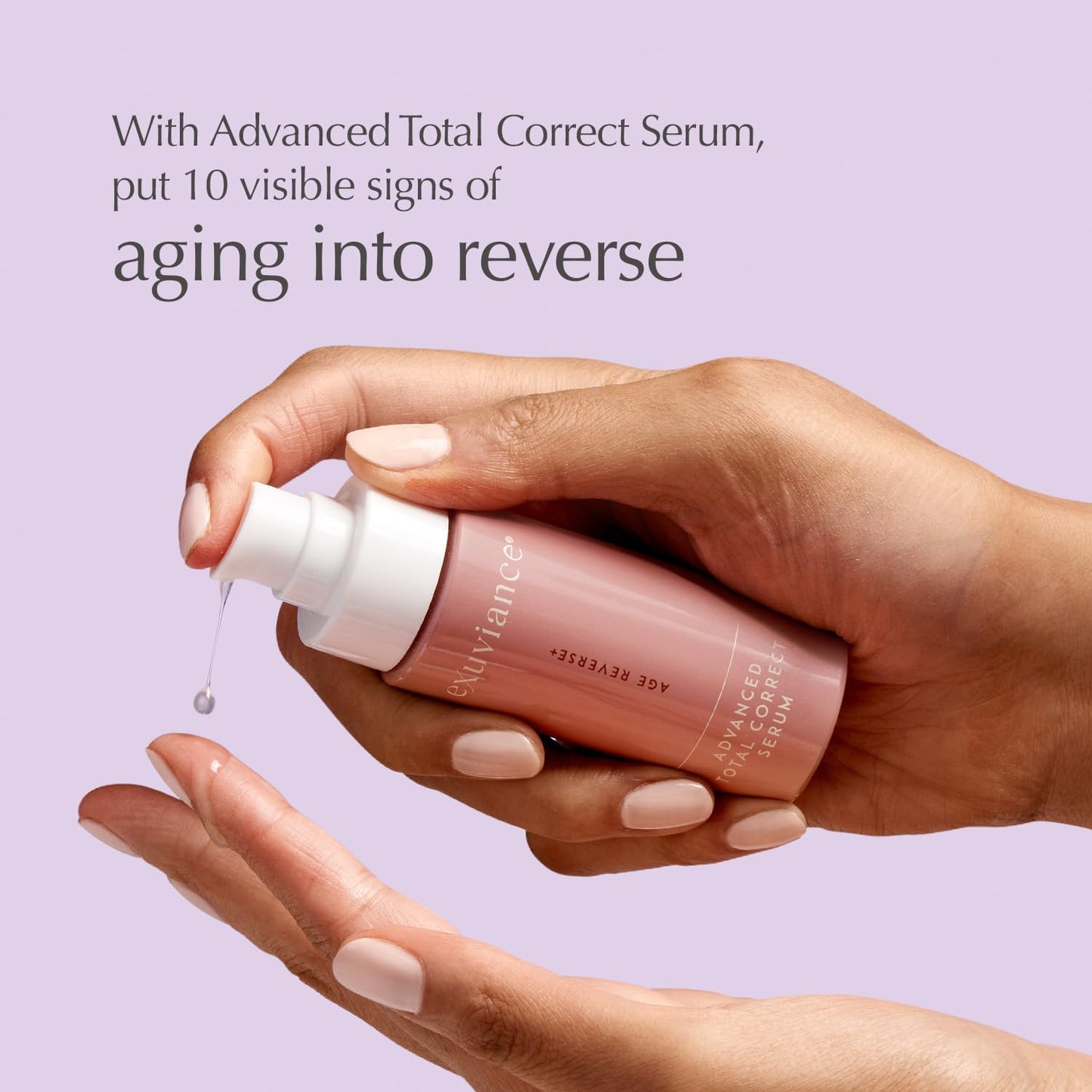 EXUVIANCE AGE REVERSE+ Anti Aging Skin Care Set - Mini Starter Kit Includes: Exfoliating Face Wash, Anti-Wrinkle Serum, Brightening Eye Contour, Firming Face Cream, for Wrinkles and Fine Lines - 4 ct