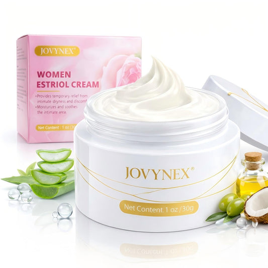 Estriol Cream for Menopausal Women: Bioidentical Natural Vaginal Care for Dryness, Gentle Fast-Absorbing Refreshing Feel, 1oz 30-Day Supply