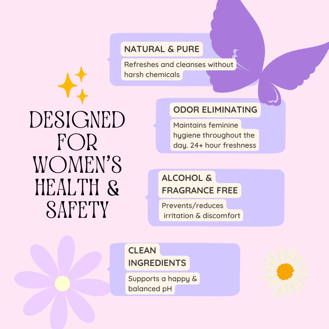 Fresh One Feminine Wipes - Natural pH Balanced Intimate Wipes for women | Soothing, Gentle Cleansing | Feminine Hygiene Wipes for Sensitive Skin, Personal Care, & Daily Use
