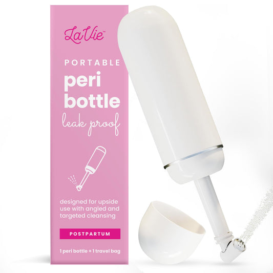 LaVie Peri Bottle for Postpartum Care, Portable Bidet, Upside Down Spray Bottle for Relief, Tears, and Hemorrhoids After Birth, Postpartum Essential