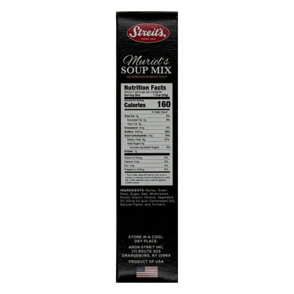 Streit's Mushroom Barley Soup - Muriel's Soup Mix, Hearty Mushroom Soup, Kosher Certified, No MSG or Hydrogenated Oils, Just Add Water, Vegan, Family Owned (6oz, Pack of 3)