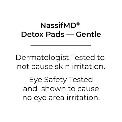 NassifMD Gentle Detox Pads, Surgeon-Created Fruit Acid Complex for Sensitive Skin, Brightens, Exfoliates & Reduces Wrinkles, Dermatologist-Tested