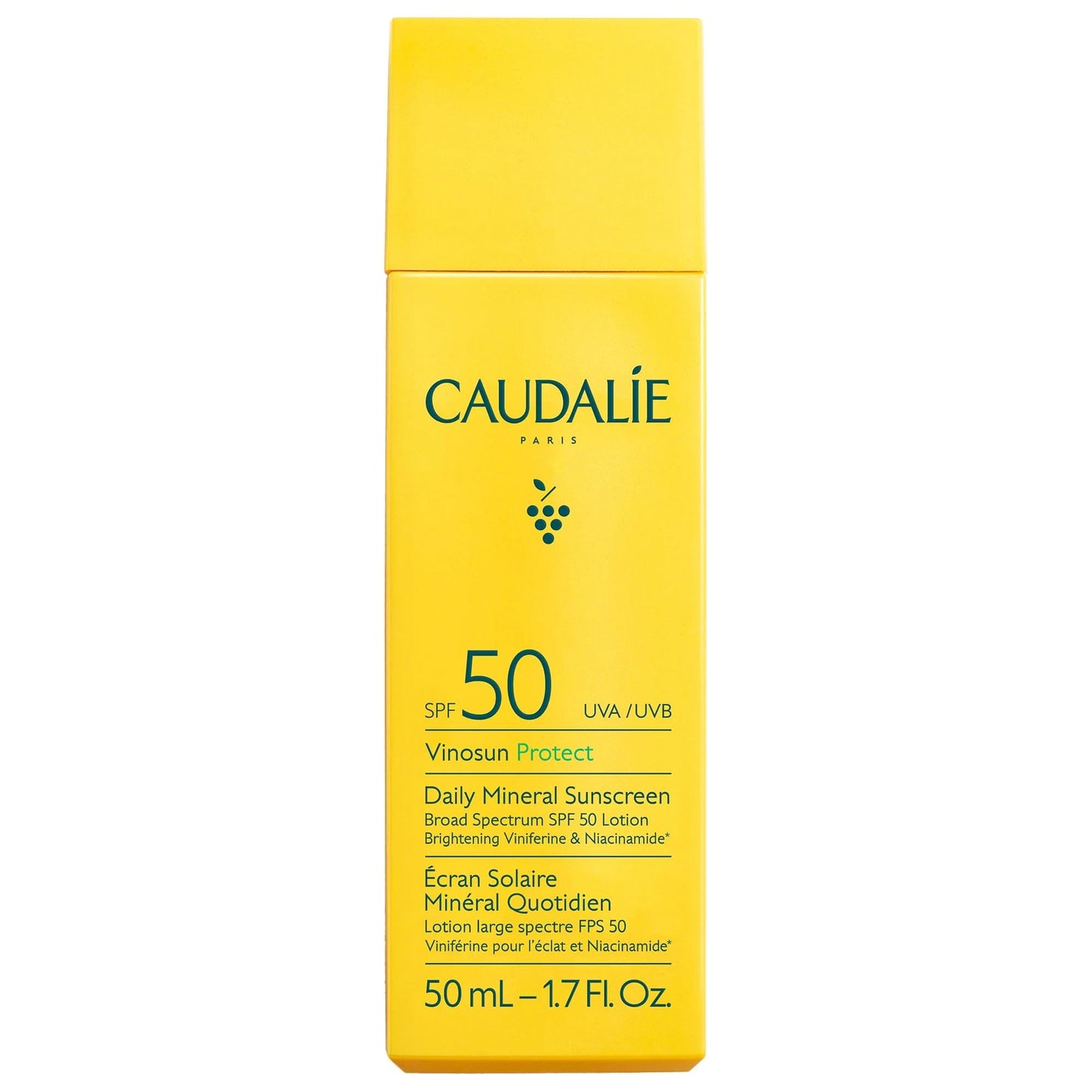Caudalie Vinosun Protect Daily Mineral Sunscreen SPF50-50 mL