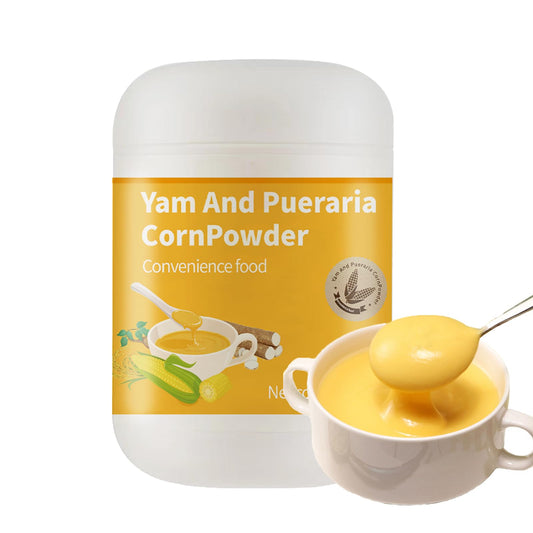 Multi-Grain Cornmeal Porridge,with Corn & Pueraria,Delicious Energy-Boosting Meal,Nutritious Hot Breakfast,Perfect for Porridge Lattes or Dessert