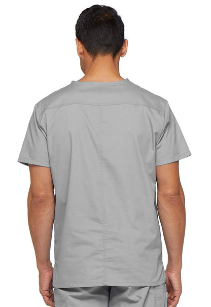 Dickies mens EDS Signature V-Neck Scrub Top Grey X-Large