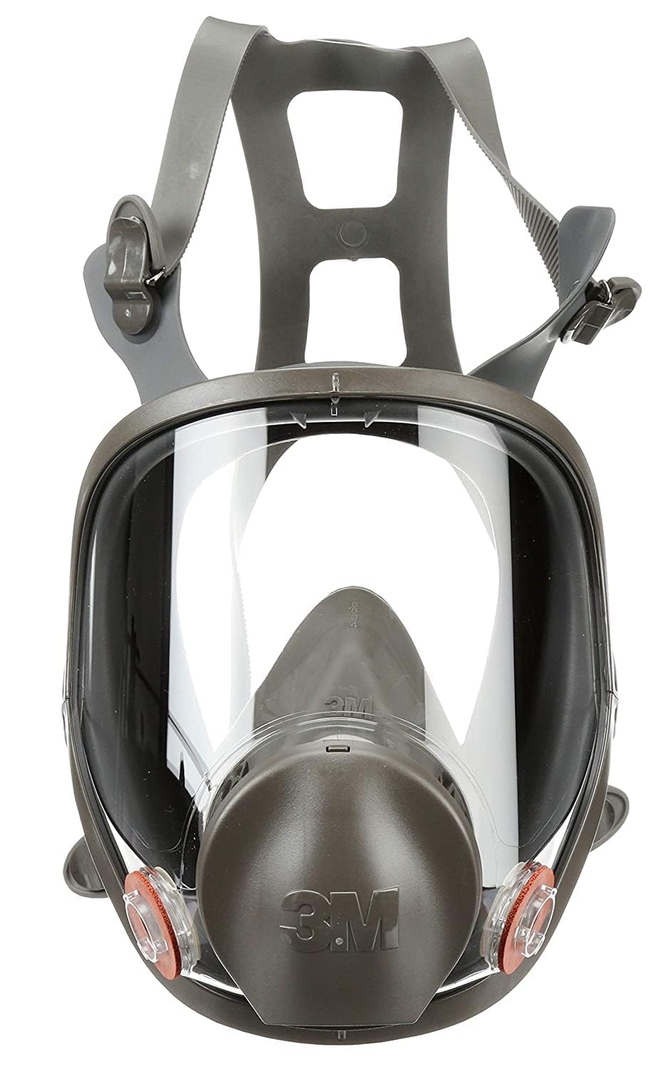 3M Safety 142-6900 Safety Reusable Full Face Mask Respirator, Dark Grey, Large