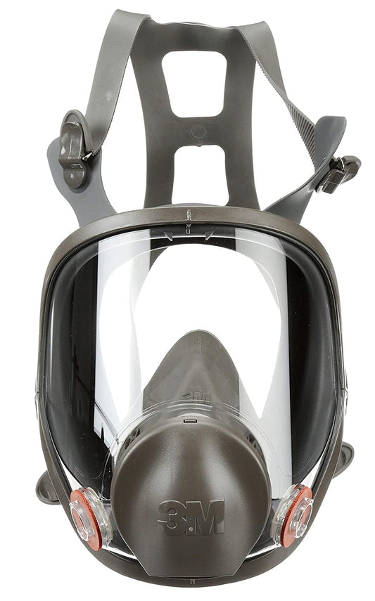 3M Safety 142-6900 Safety Reusable Full Face Mask Respirator, Dark Grey, Large