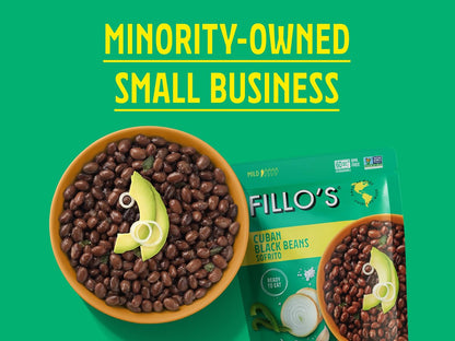Fillo's Ready to Eat Beans Variety Pack | Black Beans, Lentils, & Pink Beans | Gluten-Free, Preservative-Free, Microwavable Meals, Non-GMO, Vegan, Plant Protein, 10 oz Pk of 6