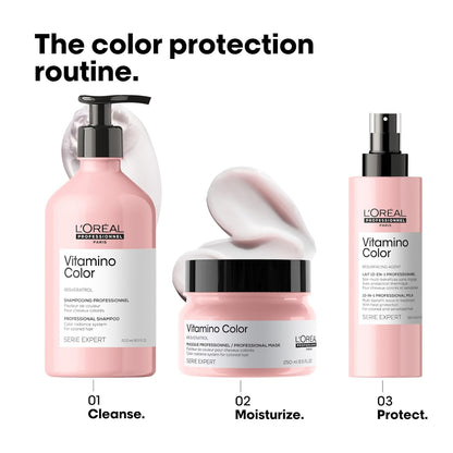 L'Oréal Professionnel Vitamino Color Hair Mask - Protects & Preserves Hair Color, Enhances Shine & Vibrancy, Moisturizes & Detangles