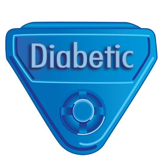 IN-A-SNAP WBCLASP-DB2 Alert Bands Clasp, Plastic,"Diabetic" Embedded Print, Interleaving Design X, Adult/Pediatric, Blue (Pack of 250)