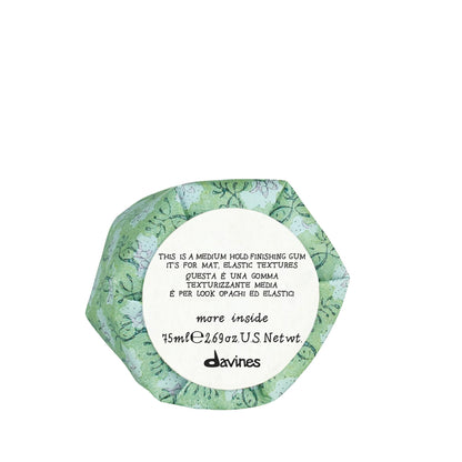 Davines This Is A Medium Hold Finishing Gum, Medium Hold Texture & Matte Finish - Dry Paste for Defined Styles - Workable & Remoldable, 2.54 Fl Oz