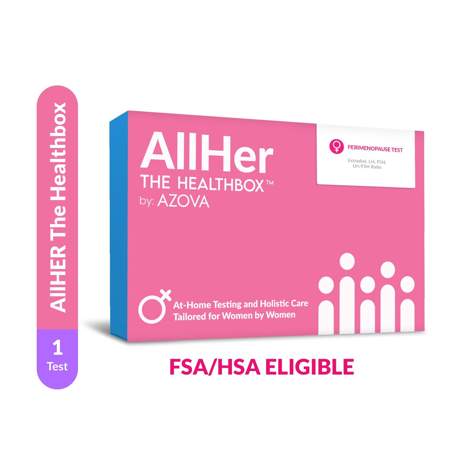 AllHer Perimenopause Test Kit | at-Home Women Hormone Test | Fast with Accurate Results | Early Peri Menopause Testing indcator with Detailed Report | CLIA-Certified | All Her | FSA HSA Eligible