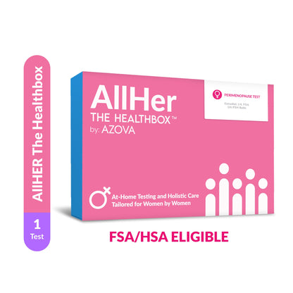 AllHer Perimenopause Test Kit | at-Home Women Hormone Test | Fast with Accurate Results | Early Peri Menopause Testing indcator with Detailed Report | CLIA-Certified | All Her | FSA HSA Eligible