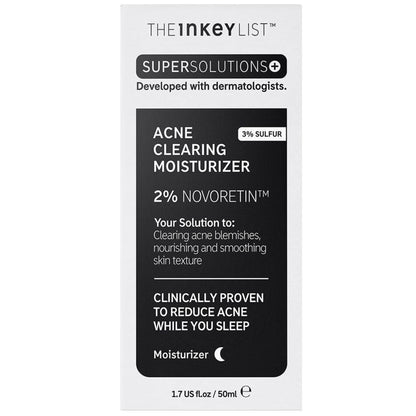 The INKEY List SuperSolutions Novoretin 2% Moisturizer, Skin Clearing Moisturizer to Reduce Blemishes and Breakouts While You Sleep, Non-Comedogenic 1.69 fl oz