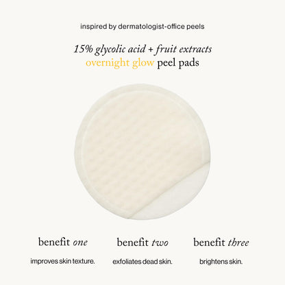 goop Beauty 15% Glycolic Acid Exfoliating Pads | Inspired by a Professional Chemical Peel | Refines & Retexturizes for Glowing Skin | Paraben and Silicone Free | 4 pack