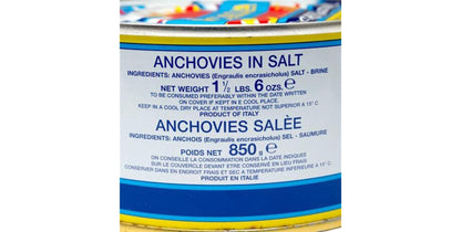 Italian Anchovies in Sea Salt by Scalia (29.9 ounce)