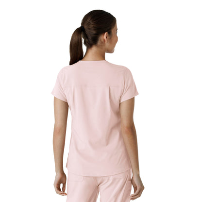 Carhartt Women's Tuck-in Scrub Top - Soft Rose, 2X