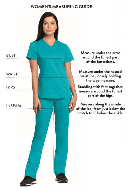 Cherokee Womens Zip Front Scrub Jacket, 2 Pockets, Princess Seams, Moisture Wicking, 360 Stretch Fabric - CK303