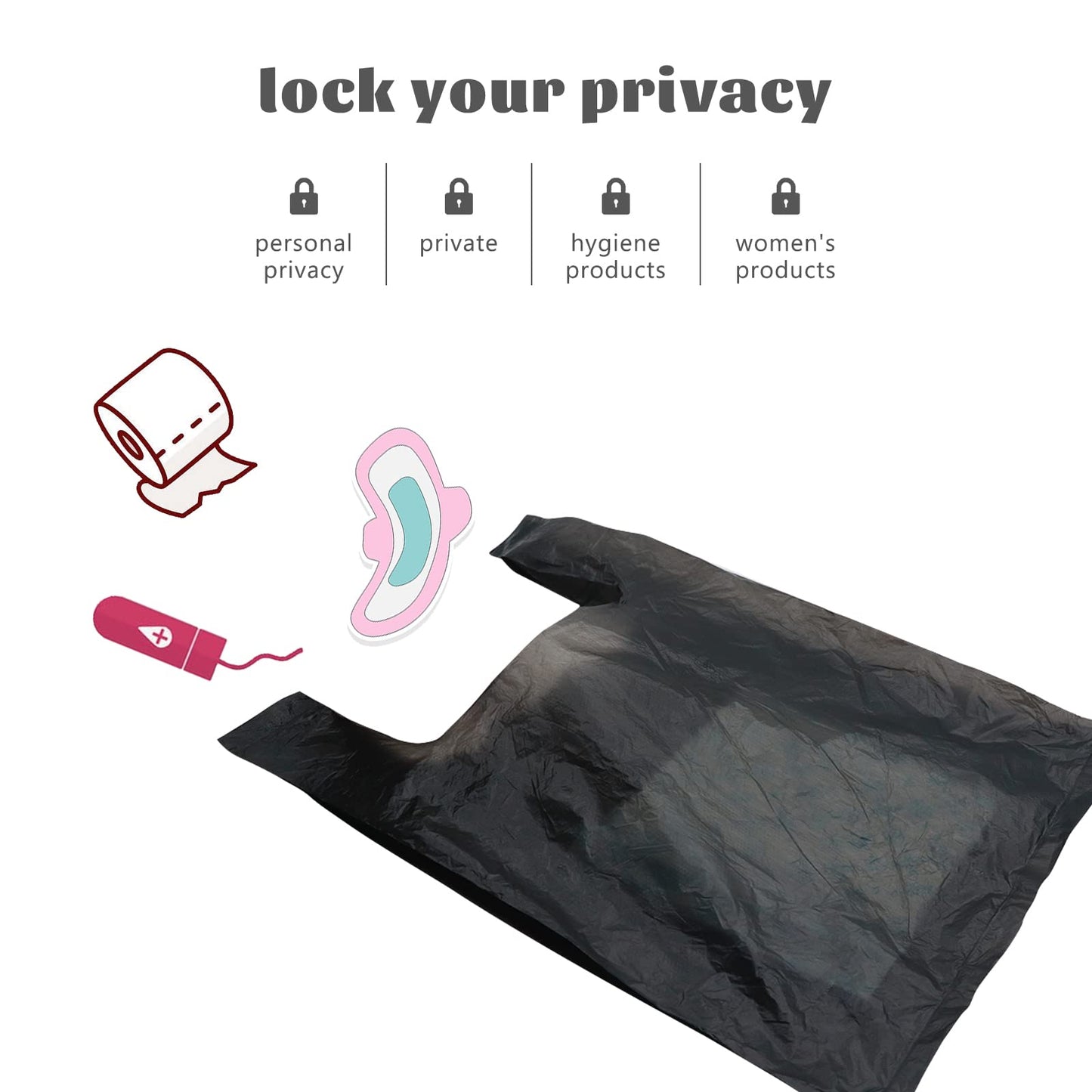 Sanitary Napkin Bags，400 PCS Personal Disposal Bags for Women Sanitary Napkin Feminine Products (400)