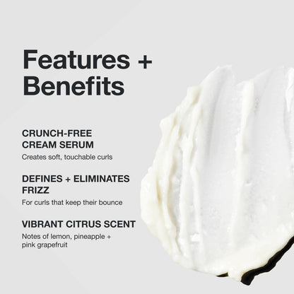 Paul Mitchell Twirl Around Cream Serum, Frizz Control, Touchable Hold, For Curly + Wavy Hair, 5.1 fl. oz
