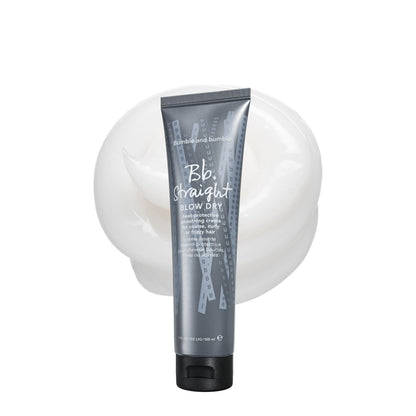 Bumble and bumble. Straight Blow Dry Heat Protective Hair Styling Cream | Protects Against Frizz, Humidity, Heat | Smooth Sleek Blowouts | For Medium to Thick Curly, Wavy, Straight Hair Types, 5 Fl Oz