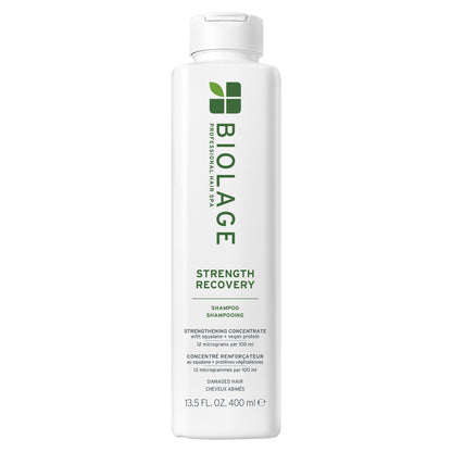 Biolage Strength Recovery Shampoo - Reduces Breakage & Detangles, Instantly Strengthens and Moisturizes, For Damaged Hair, With Olive Squalane & Vegan Proteins, Paraben & Mineral Oil-Free