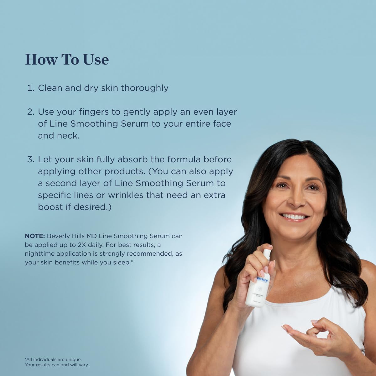 Beverly Hills MD Line Smoothing Serum- Reduce Deep Wrinkles & Smooth Skin- Anti-Aging Serum for Firming and Hydrating Face- Correct Fine Lines w/Antioxidants, Peptides, Ginkgo Bilboa Extract, & Aloe