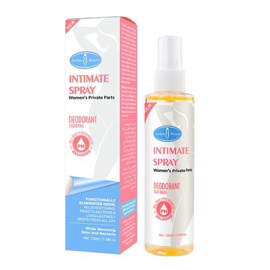 AICHUN BEAUTY Intimate Spray Deodorant Armpits Feet Tightening Vagina PH Balanced Private Part Eliminate Odor Feel Fresh Body 100ml / 3.38fl.oz